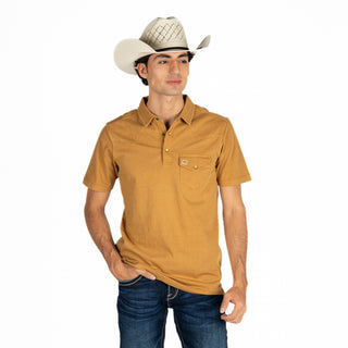Playera Polo Kimes Ranch Fluger Brown Caballero