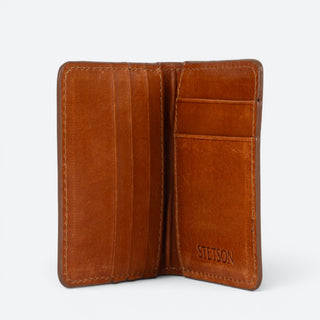 Tarjetero Stetson Piel Miel Caballero