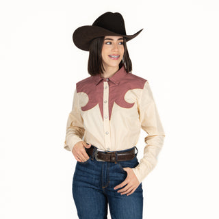 Camisa Kimes Ranch Alice Mauve Dama