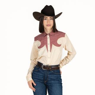 Camisa Kimes Ranch Alice Mauve Dama
