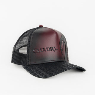 Gorra Cuadra Pitón Rojo