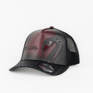 Gorra Cuadra Pitón Rojo