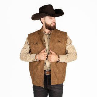 Chaleco Wrangler Camel Caballero