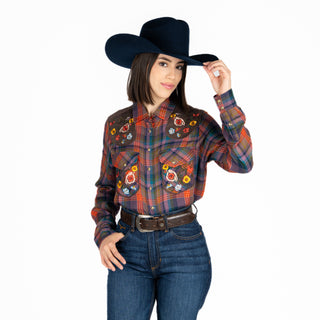Camisa Kimes Ranch Bailey Cocoa Dama