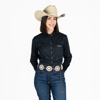Camisa Kimes Ranch Team Black Dama