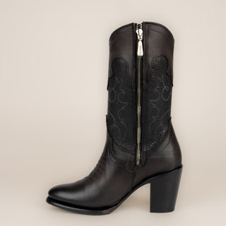 Bota Cuadra Res Crust Tokio Negro Dama