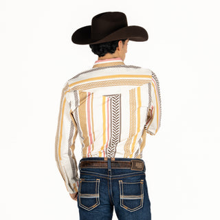 Camisa Kimes Ranch Double Tap Natural Caballero