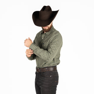 Camisa Kimes Ranch Army Green Caballero