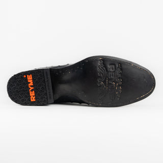 Bota Reyme 1201 Grabado Avestruz Negro Caballero