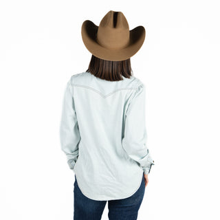 Camisa Kimes Ranch Jane Light Blue Dama
