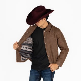 Chamarra Wrangler Café Oscuro Caballero