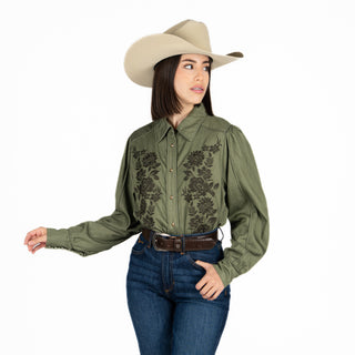 Camisa Kimes Ranch Mae Olive Dama