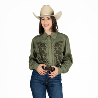 Camisa Kimes Ranch Mae Olive Dama
