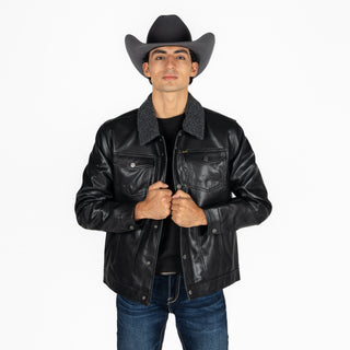 Chamarra Wrangler Borrega Negro Caballero