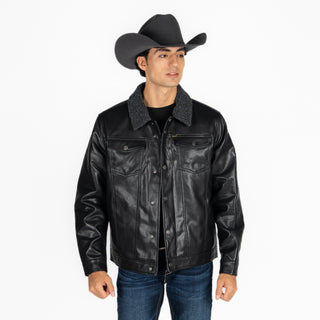 Chamarra Wrangler Borrega Negro Caballero