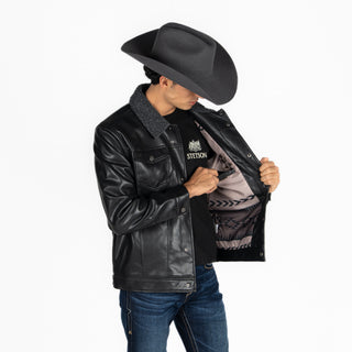 Chamarra Wrangler Borrega Negro Caballero