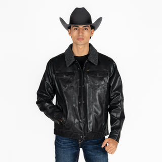 Chamarra Wrangler Borrega Negro Caballero