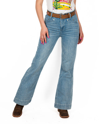 Jeans Rock & Roll Denim High Rise Dama