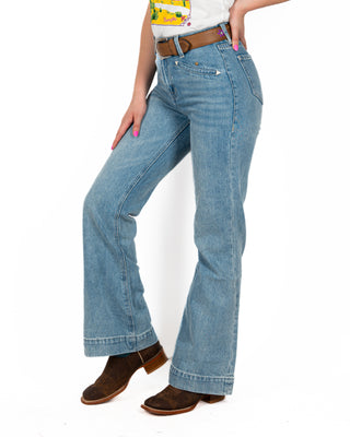 Jeans Rock & Roll Denim High Rise Dama