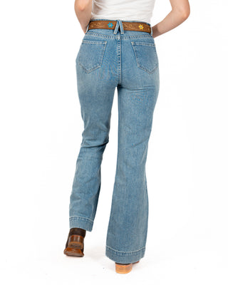 Jeans Rock & Roll Denim High Rise Dama