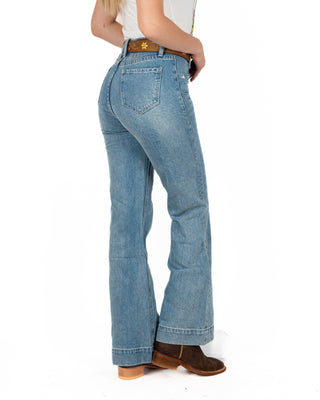 Jeans Rock & Roll Denim High Rise Dama