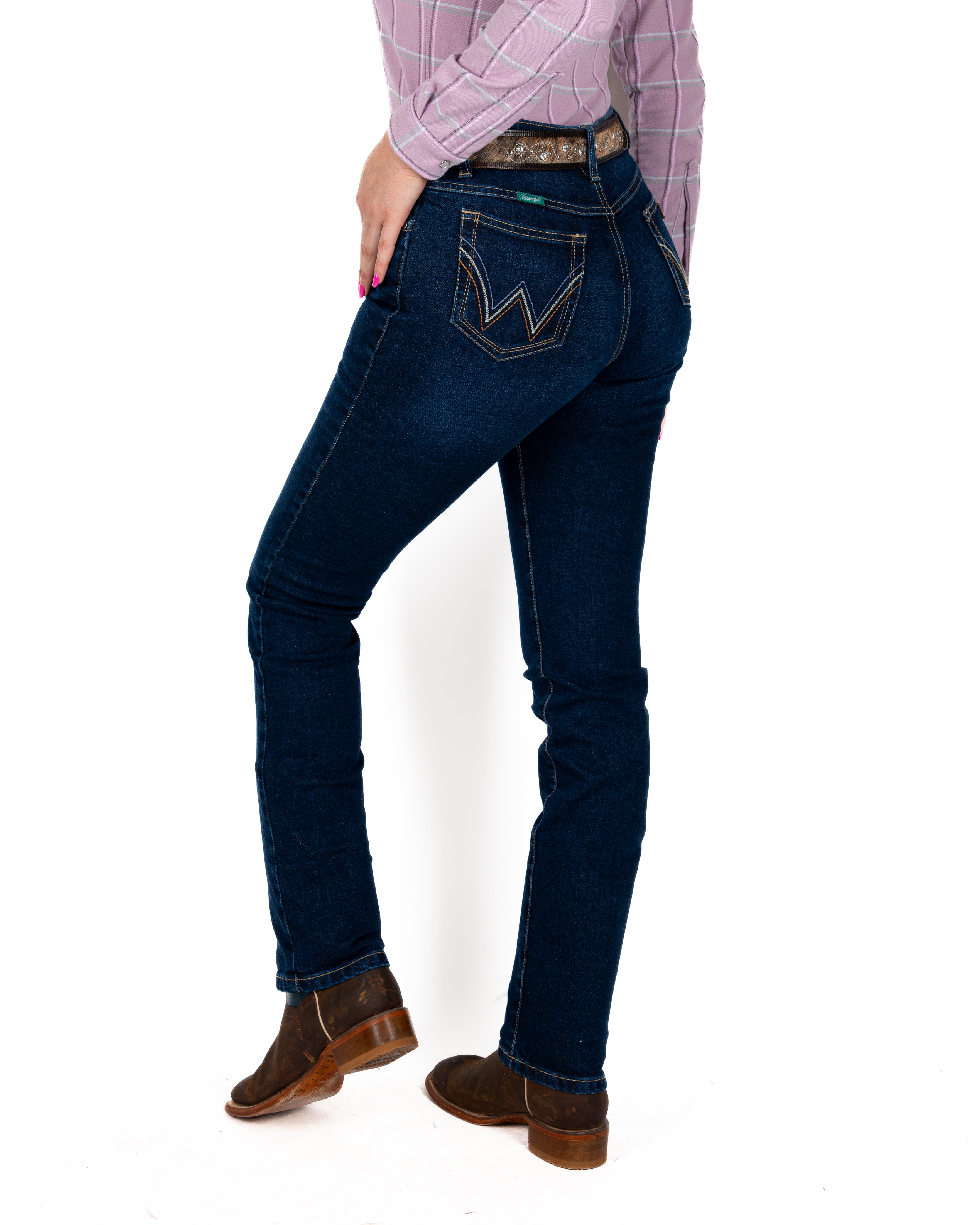 Jeans Wrangler Slim Fit Cintura Alta Dama