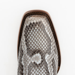 Bota Cuadra Pitón Belly Baby Blue Dama