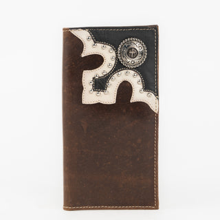 Billetera Coyote Ranch Concho Cruz Chocolate Caballero