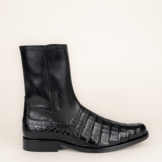 Bota Franco Cuadra Caimán Negro Caballero