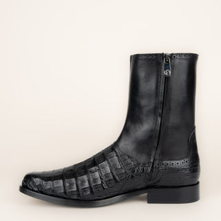 Bota Franco Cuadra Caimán Negro Caballero