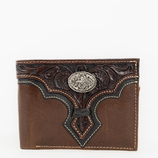 Billetera Toro Bravo Cincelado Concho Rodeo Caballero