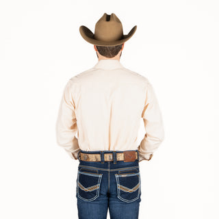 Camisa Golden Rooster Beige Caballero