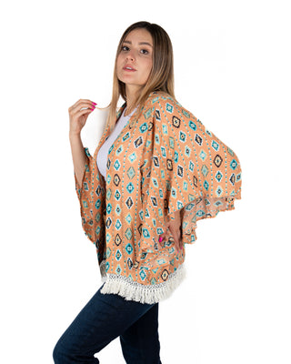 Kimono Rock & Roll Denim Aztec Dama