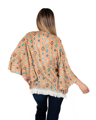 Kimono Rock & Roll Denim Aztec Dama