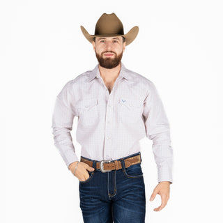 Camisa Rodeo Estampado Beige Caballero