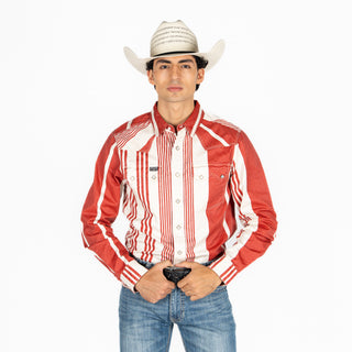 Camisa Kimes Ranch Bandit Brick Red Caballero