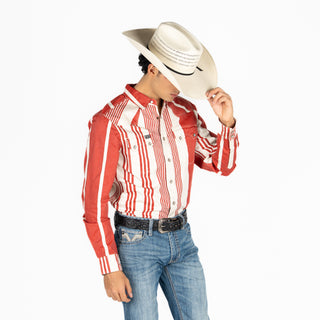 Camisa Kimes Ranch Bandit Brick Red Caballero