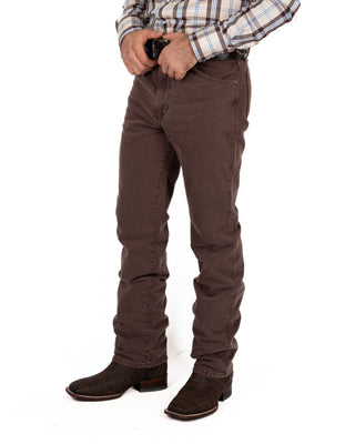 Jeans Wrangler Slim Fit Choco Caballero