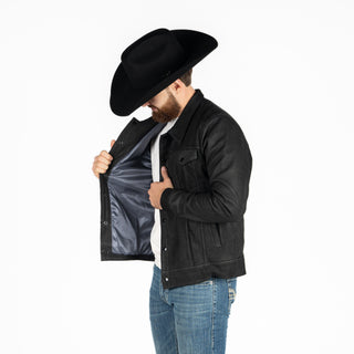 Chamarra Piel Negro Caballero