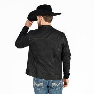 Chamarra Piel Negro Caballero