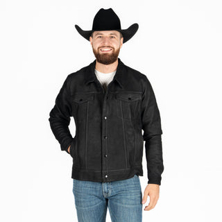 Chamarra Piel Negro Caballero