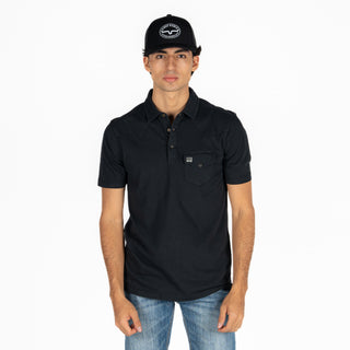 Playera Polo Kimes Ranch Fluger Black Caballero
