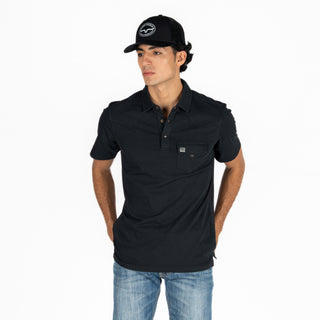 Playera Polo Kimes Ranch Fluger Black Caballero