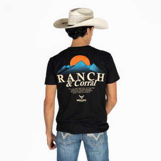 Playera Ranch & Corral Black Caballero