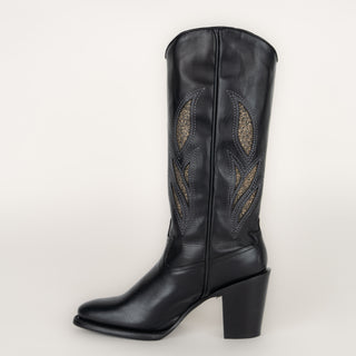 Bota Cuadra Becerro Top Negro Dama