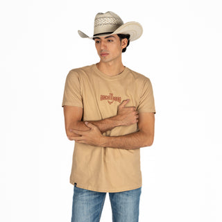 Playera Ranch & Corral Kaki Caballero