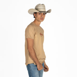 Playera Ranch & Corral Kaki Caballero