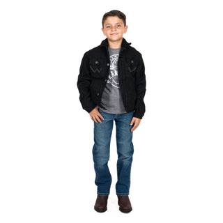 Chamarra Wrangler Borrego Negro Niño