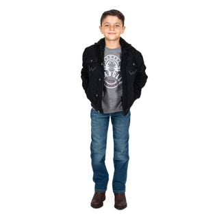 Chamarra Wrangler Borrego Negro Niño