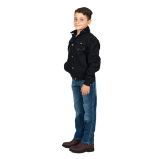 Chamarra Wrangler Borrego Negro Niño